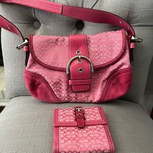 Pink Coach purse and/or wallet